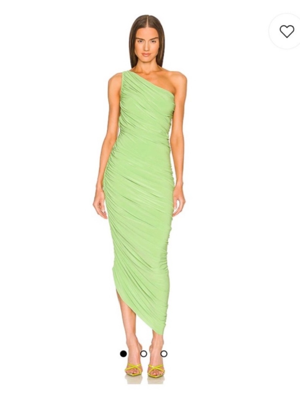 Norma Kamali Diana gown in green